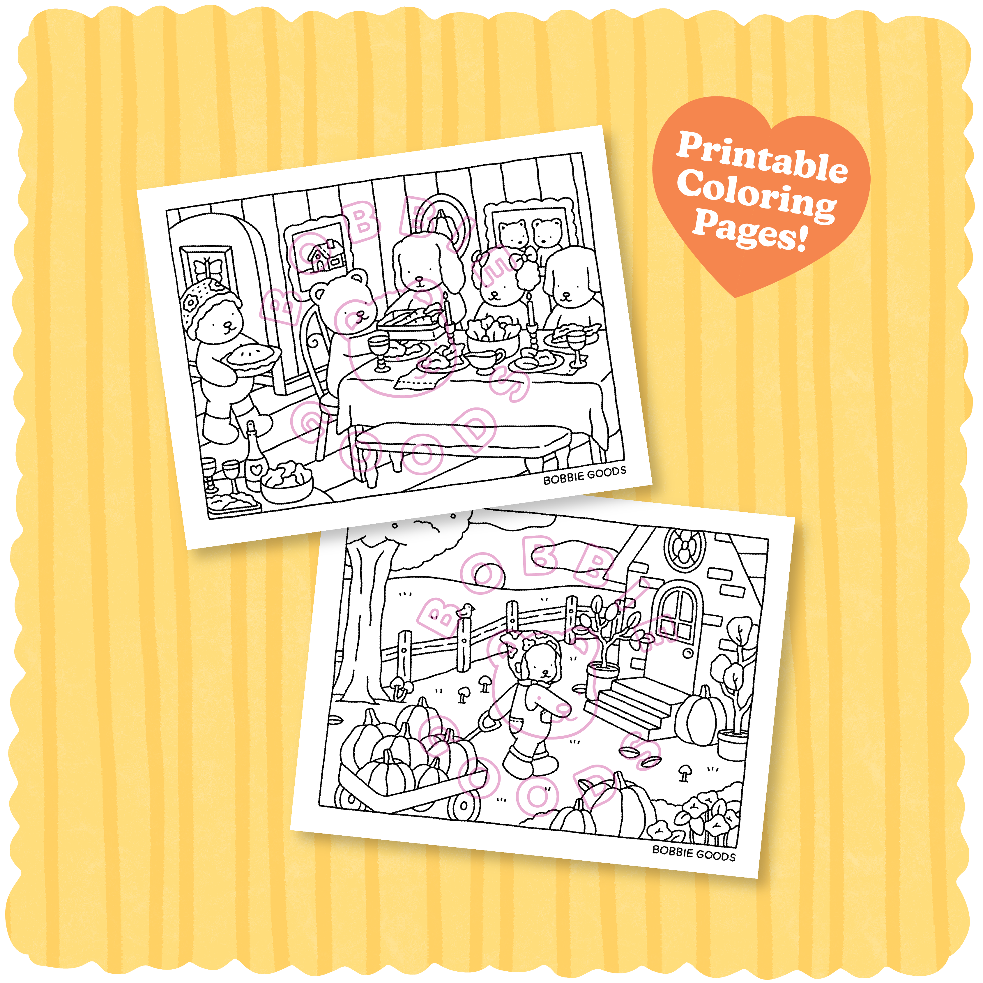 Bobbie Goods Coloring Pages  Coloring pages, Detailed coloring pages,  Coloring book art