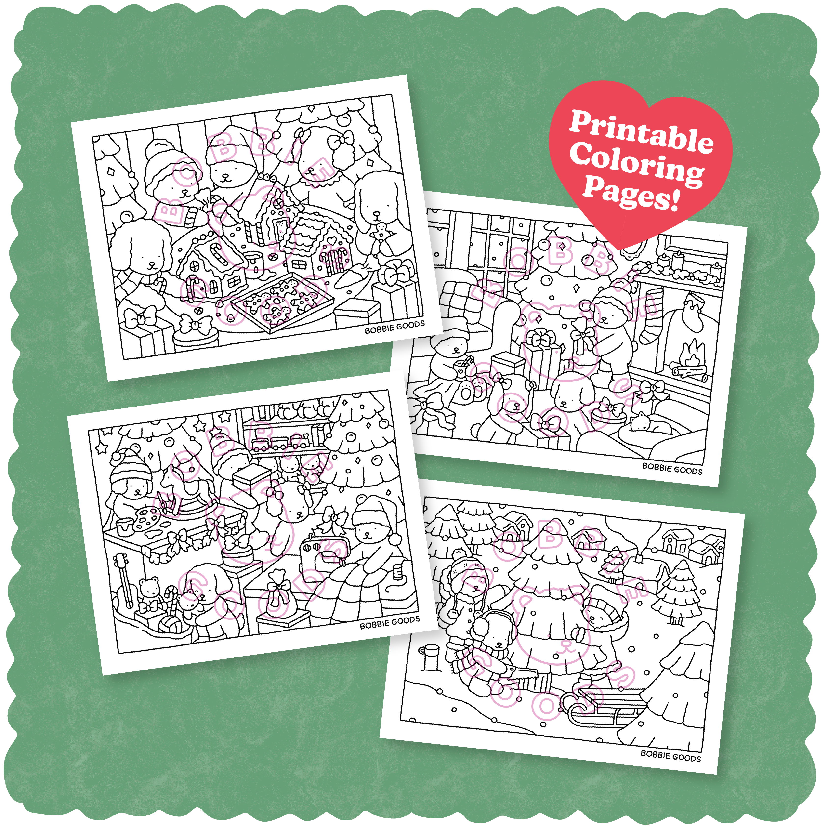 Digital Download • December Coloring Pages 2022 – Bobbie Goods