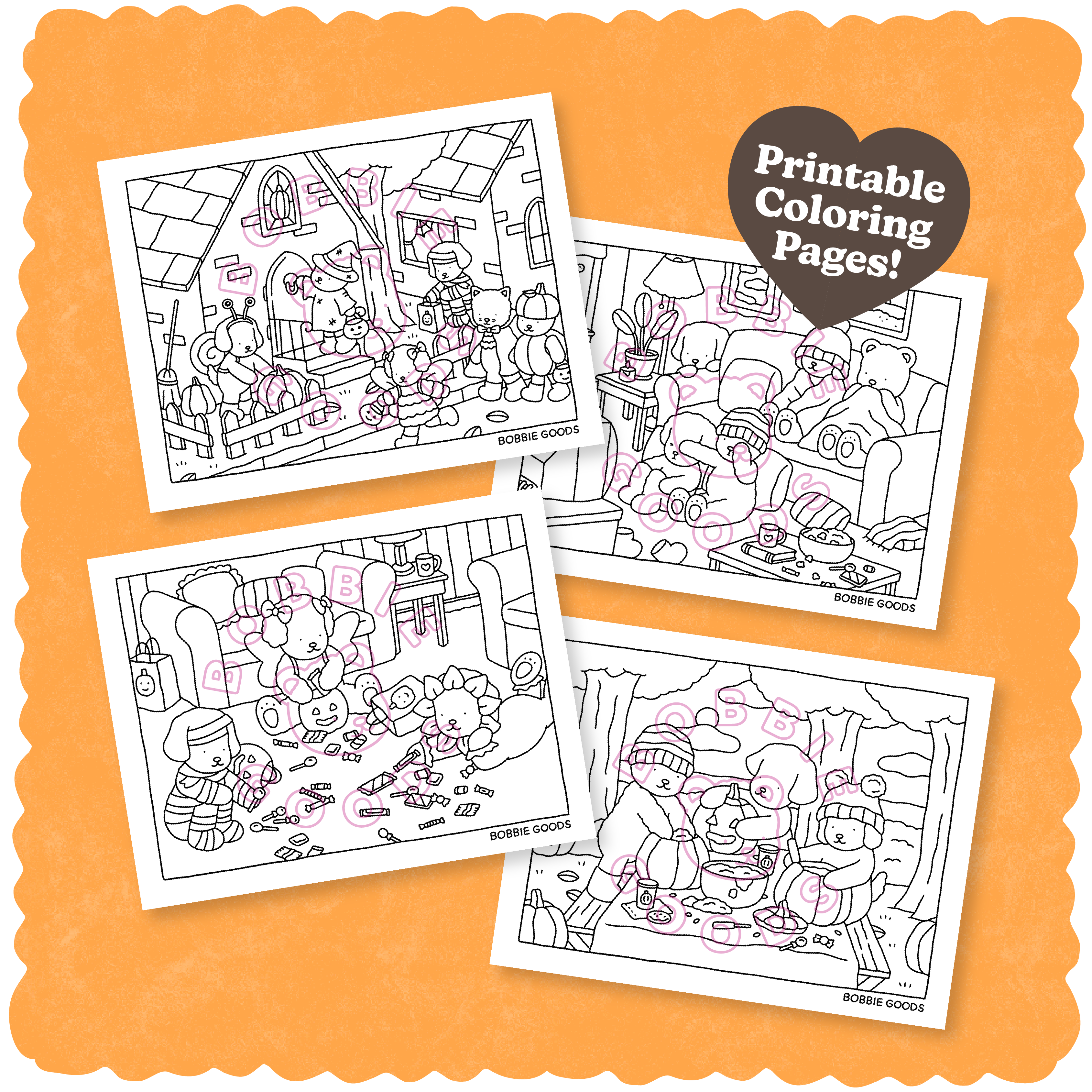 Digital Download • October Coloring Pages