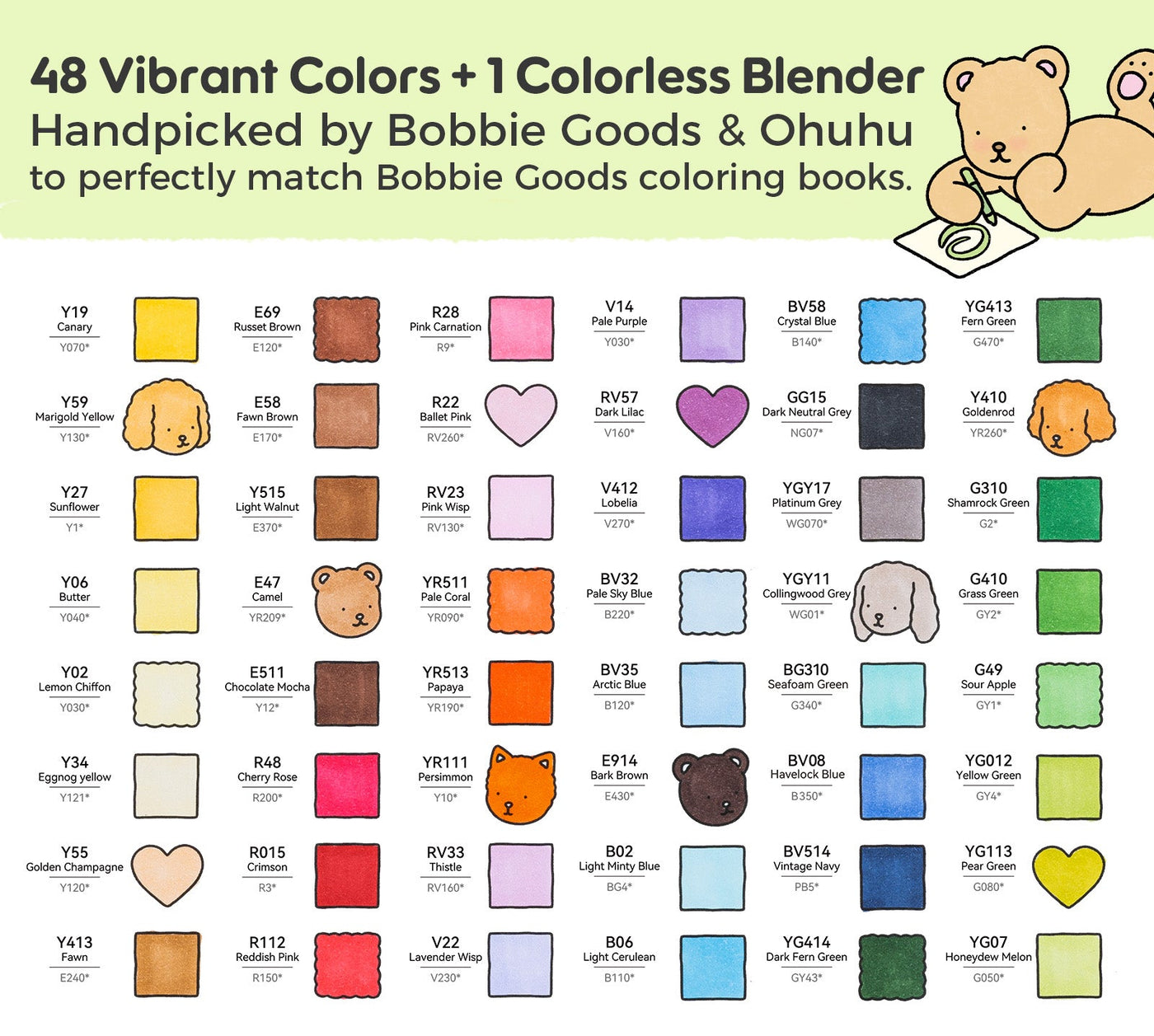 Bobbie Goods x Ohuhu Marker Set