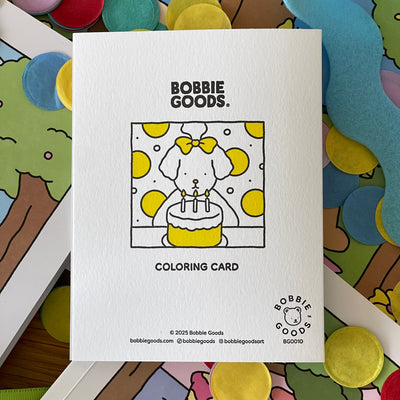 Happy Birthday Coloring Card