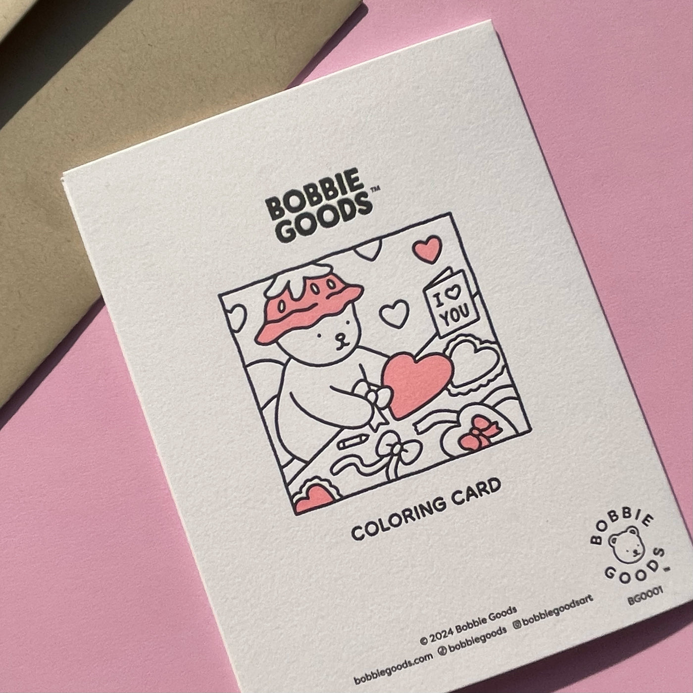 Let's Cuddle Coloring Card