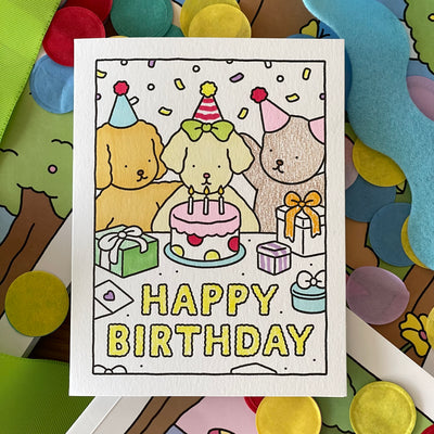 Happy Birthday Coloring Card