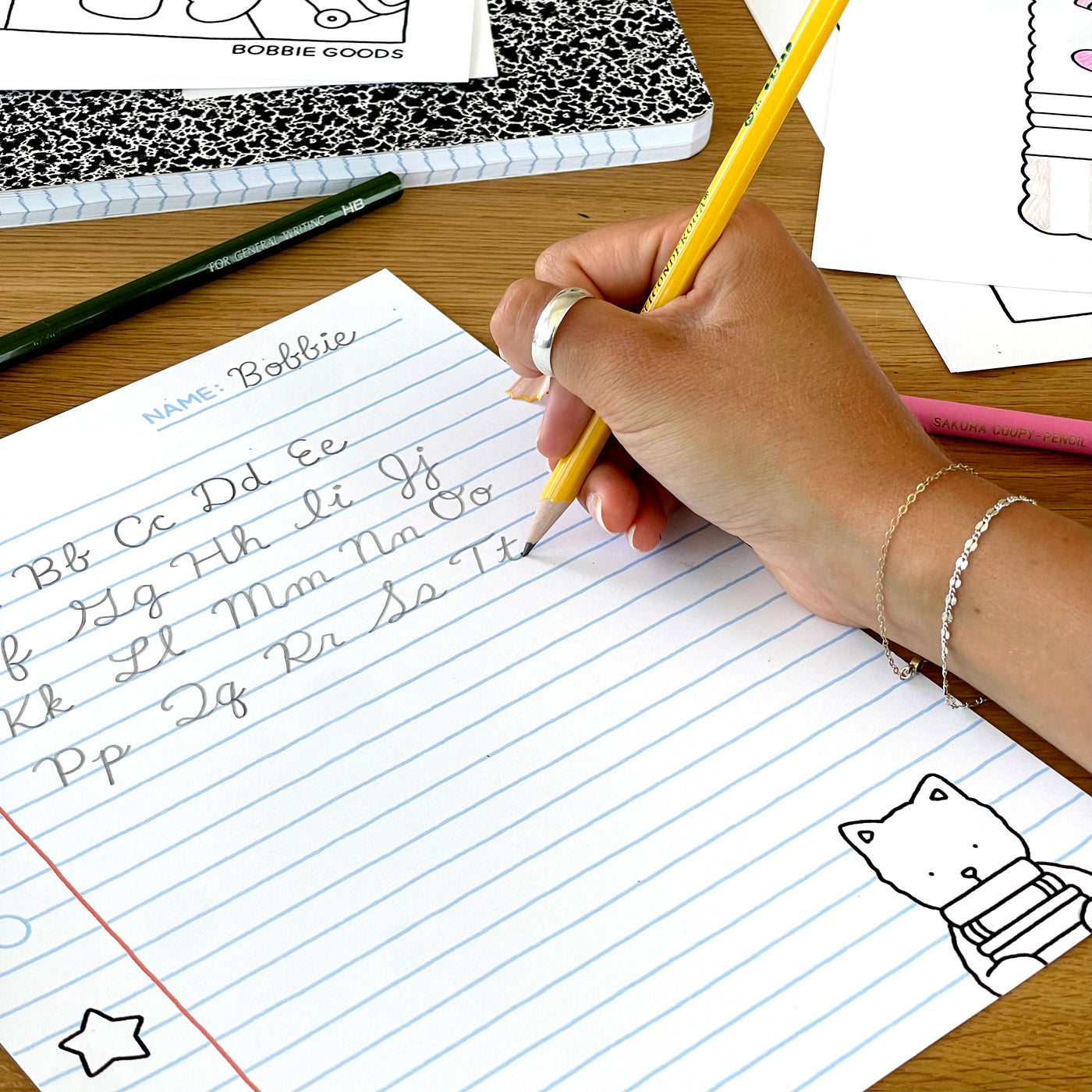 Digital Download • School is Cool Coloring Pages + Notes Page