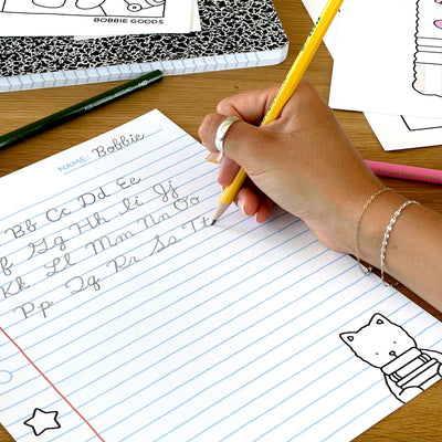 Digital Download • School is Cool Coloring Pages + Notes Page