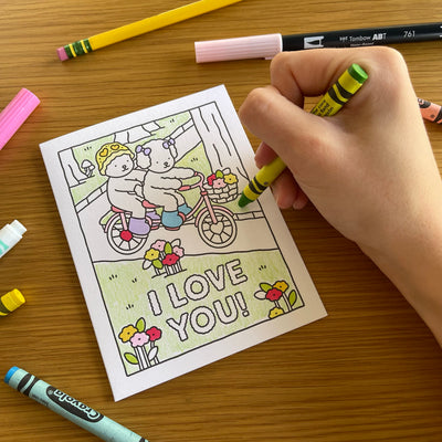 I Love You! Coloring Card