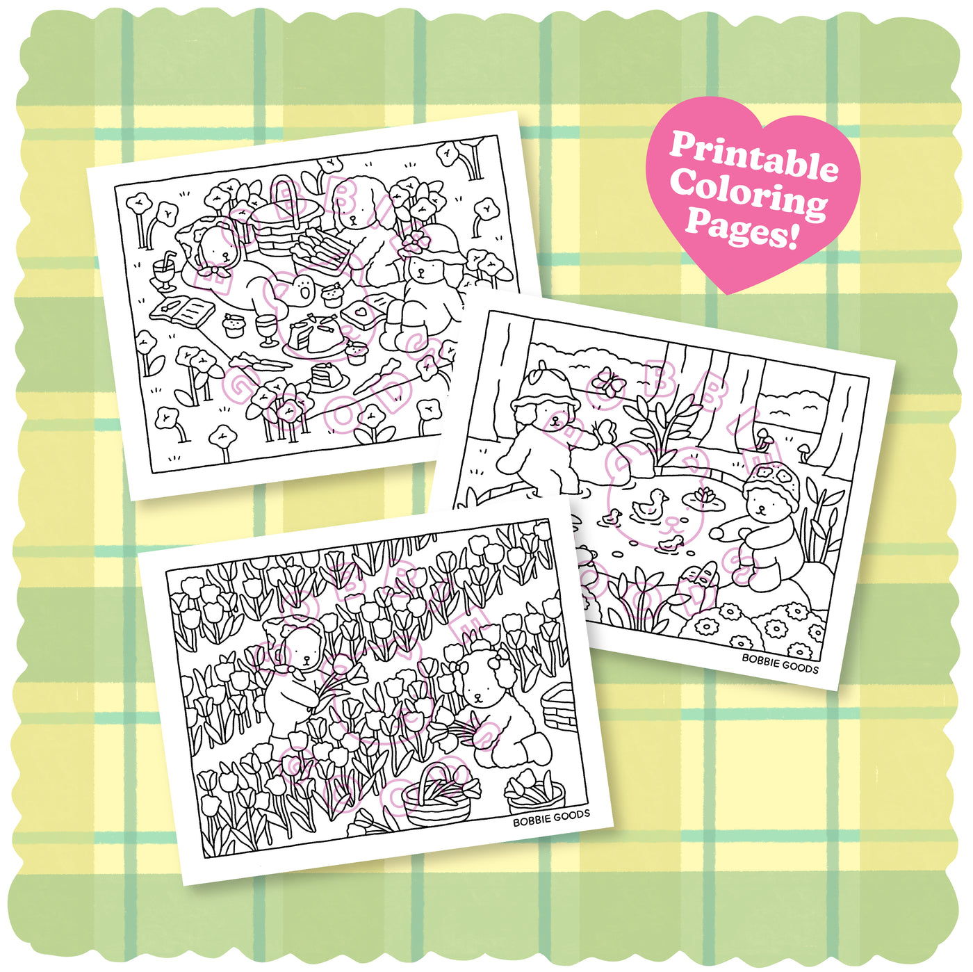 Digital Download • Spring Coloring Pages