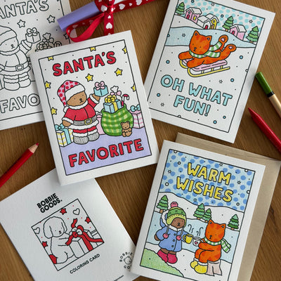 Warm Wishes Coloring Card