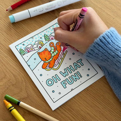 Oh What Fun! Coloring Card