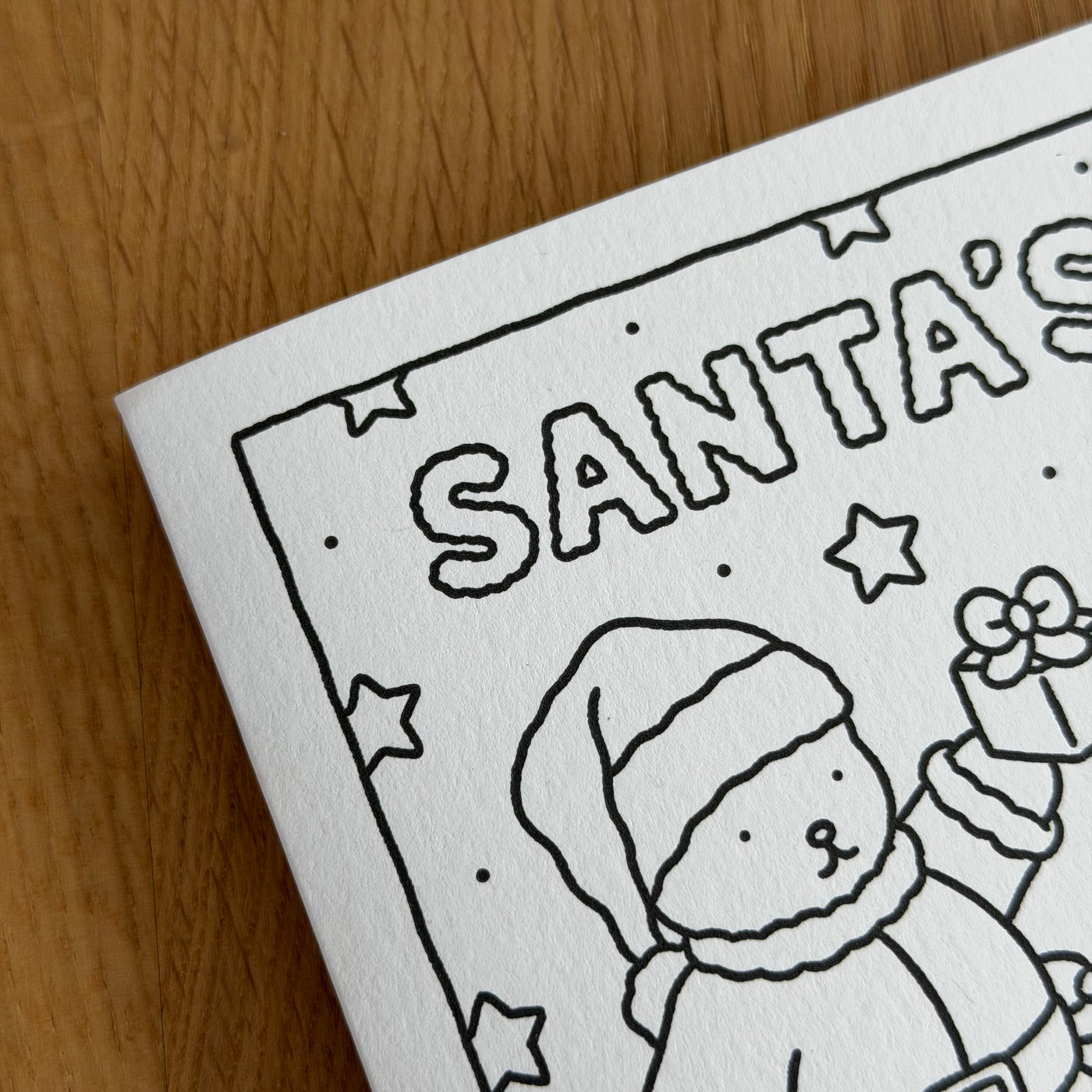 Santa's Favorite Coloring Card