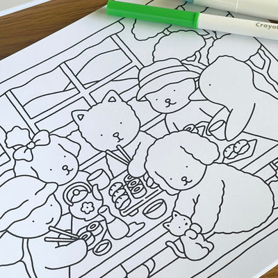 Day to Night Coloring Book