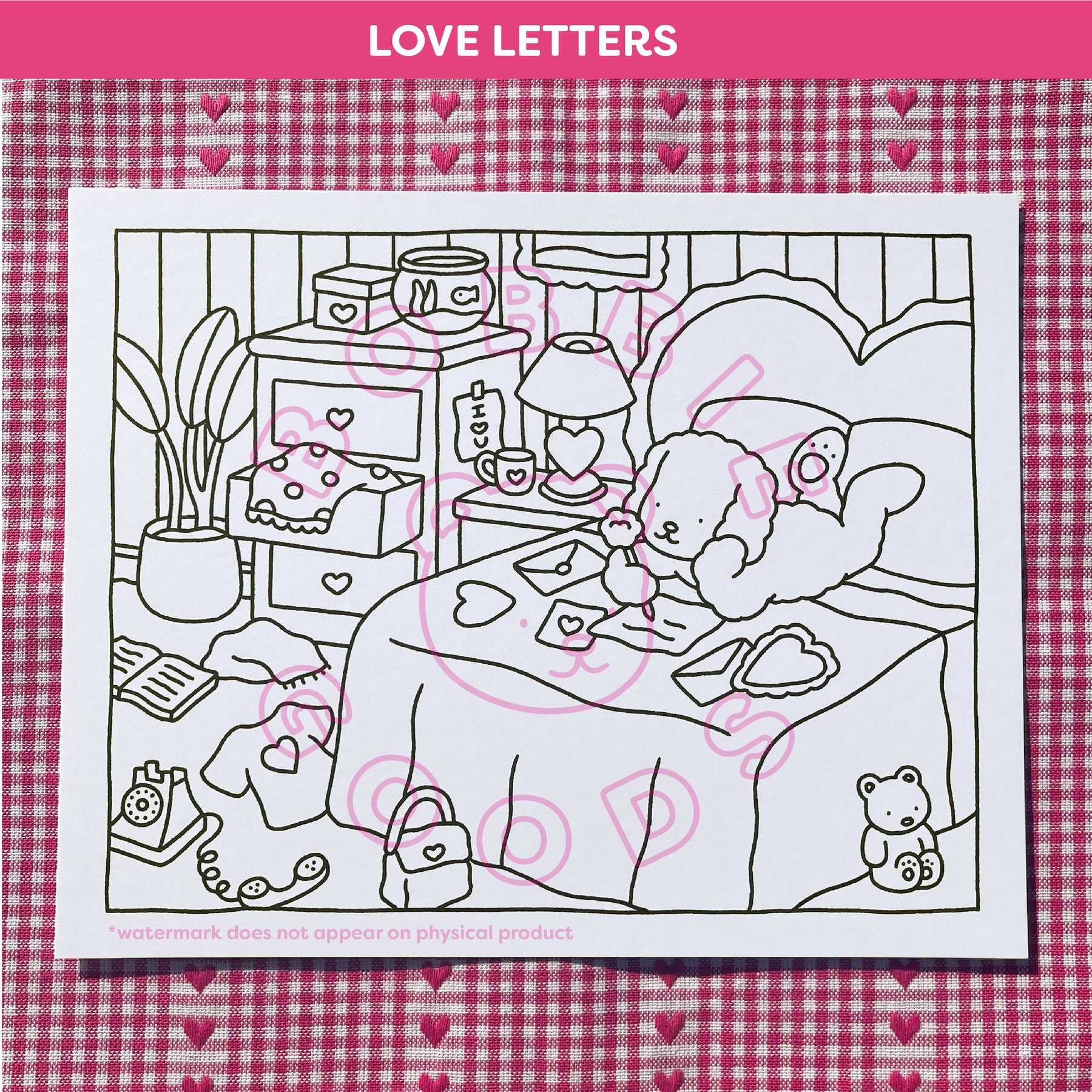 Sweetheart Coloring Sheets • Pack of 6 – Bobbie Goods