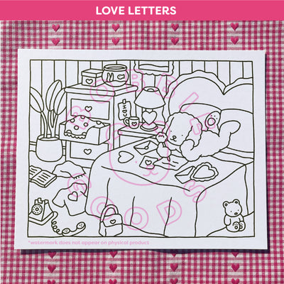 Sweetheart Coloring Sheets • Pack of 6